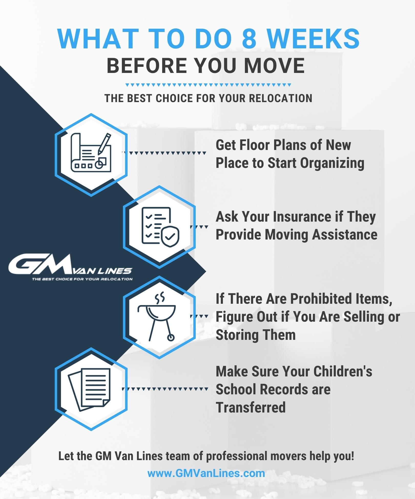 What To Do 8 Weeks Before You Move - Infographic