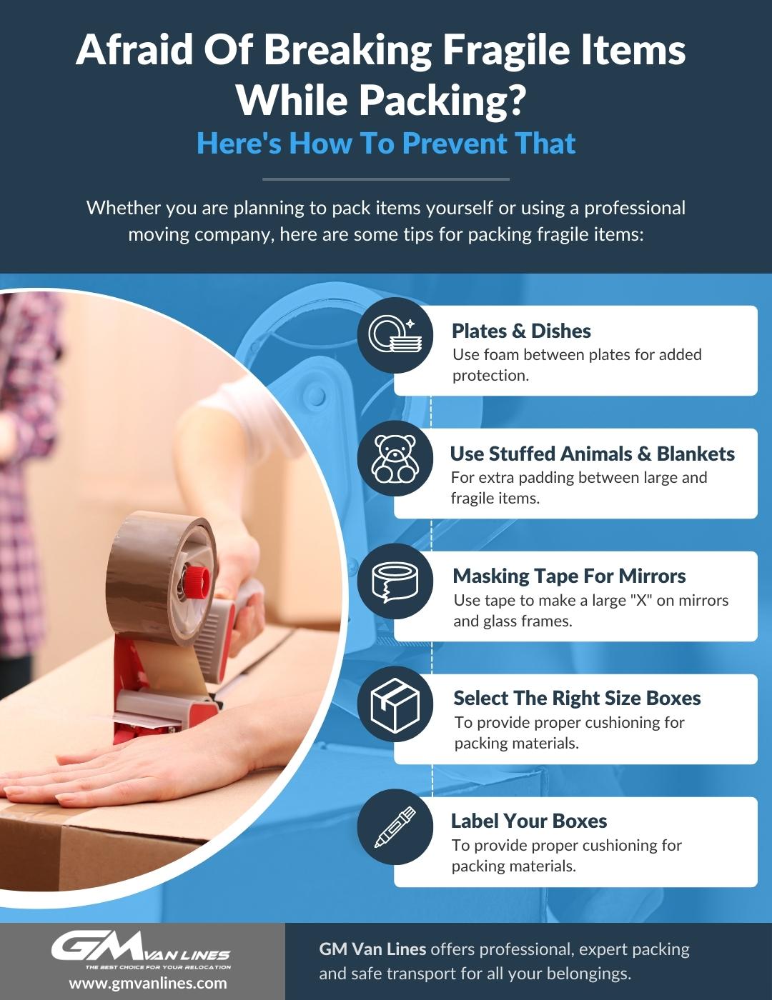 Afraid Of Breaking Fragile Items While Packing Infographic